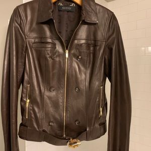 Leather bomber!